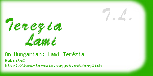 terezia lami business card